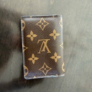 Louis Vuitton Monogram Card & Key Holder in Brown and Gold